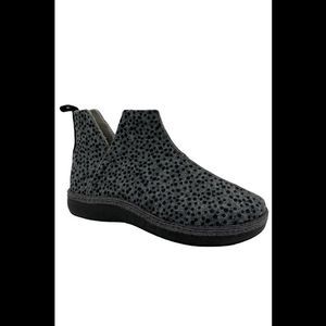 Unity in Diversity Wool Slipper Booties Palma Spotted Grey - Medium